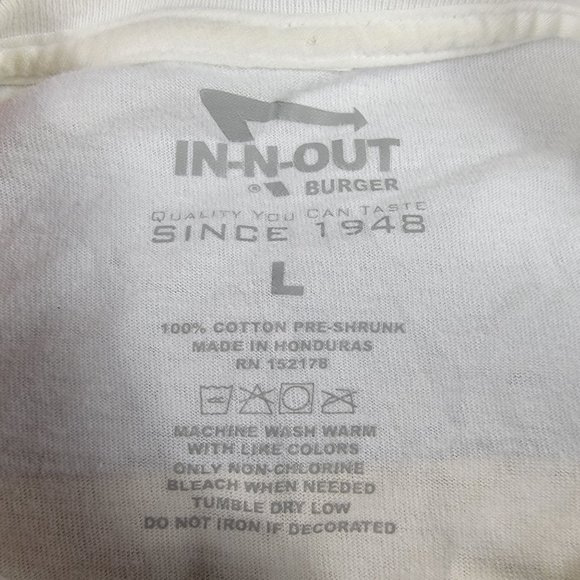 In N Out Burger 70th Anniversary Ferris Wheel T Shirt White Large Car Logo Promo - Picture 4 of 13